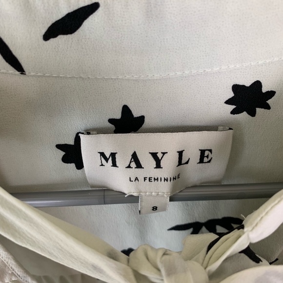 MAYLE 2017 Silk Tied Collar Buttoned Dress - Picture 5 of 7